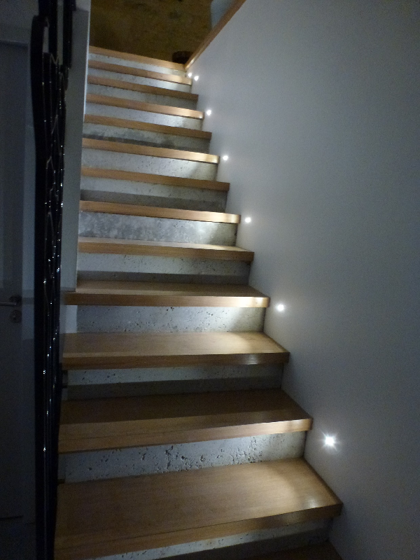 Eclairage par LED d'un escalier
