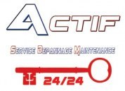 logo Actif Sdm 24h/24 Service Dépannage Maintenance