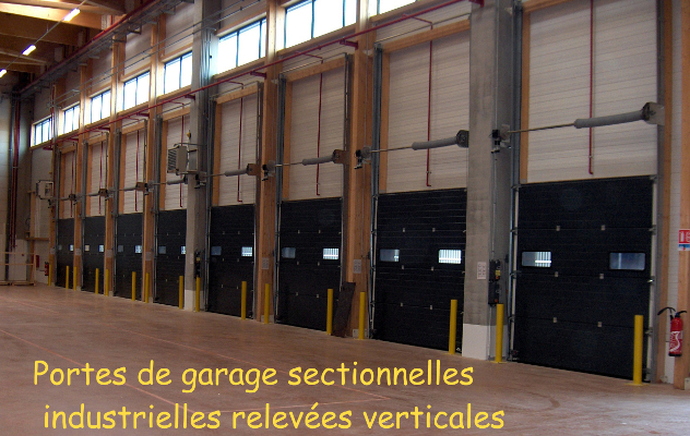 Portes sectionnelles relevées verticales avec une pose de grande qualité - Manosque