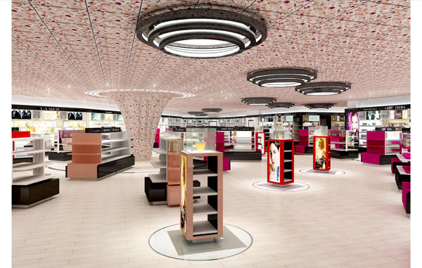Agencement de boutiques duty free - Aéroport International de Hong Kong - Projet par Atelier S architectes Hong Kong